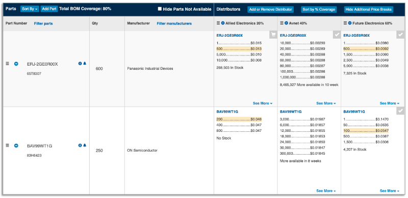 More BOM Enhancements