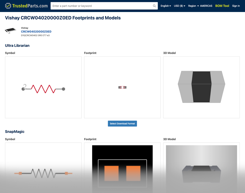 CAD Models Screenshot